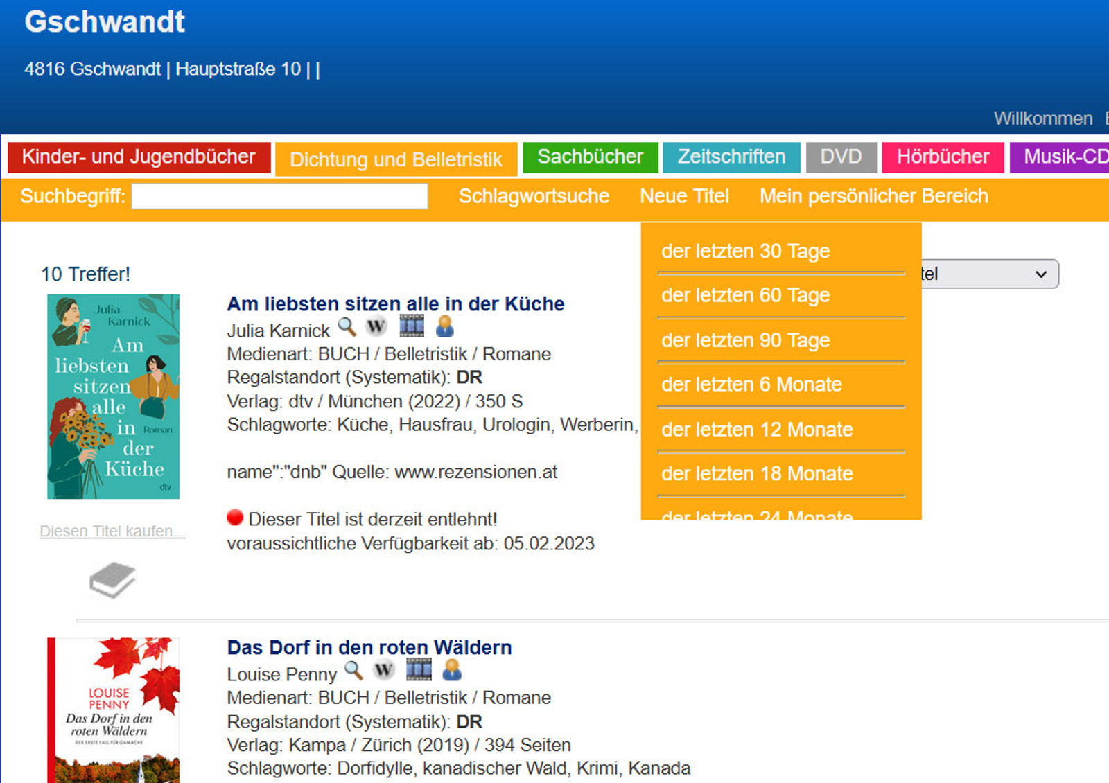 Ist mein Buch verfügbar?